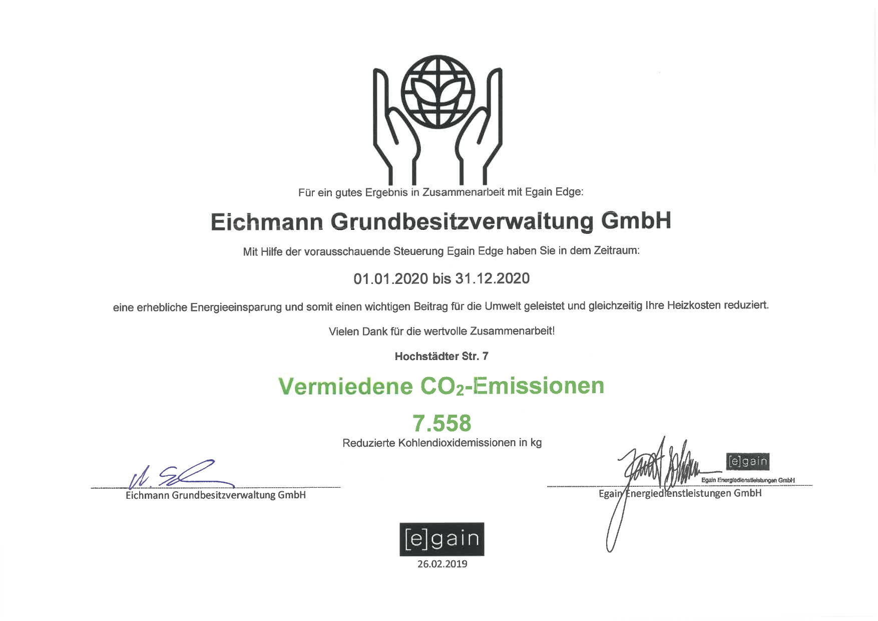 Kiona Zertifikat — Kiona-Zertifikat-Hochstaedterstrasse-7